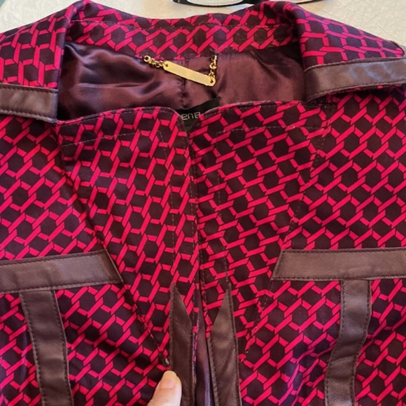 Arden B Pink/Purple Leather Jacket - Picture 14 of 16